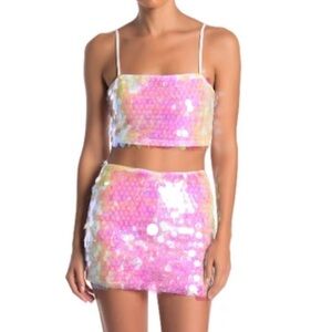 NWT Emory Park Iridescent Pink Set